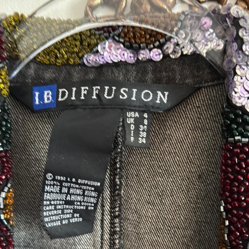 Black Sequin-Embellished Jacket - image 3